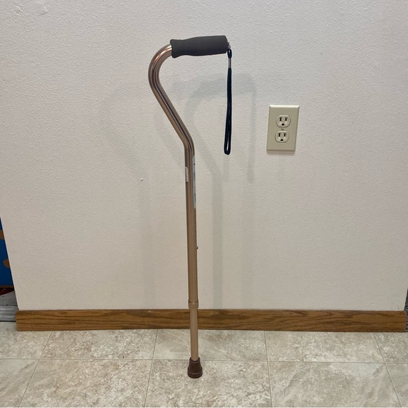 Midline Off Set Handle Bronze Aluminum Adjustable Cane Supports 250Lbs. - Picture 4 of 8